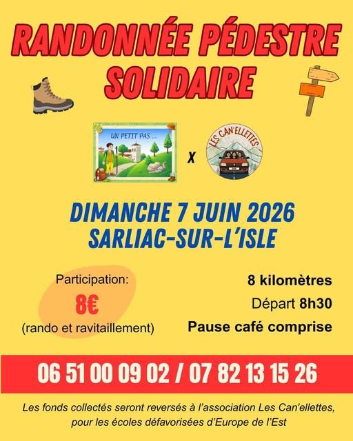 Randonnée pédestre solidaire dimanche 7 juin